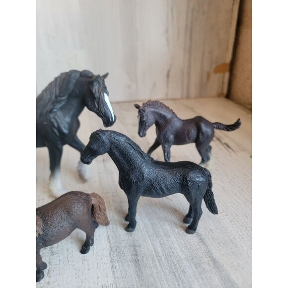 Horse black beauty variety farm animal equestrian toy figure set - Picture 4 of 6